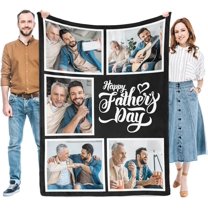 Personalized Gifts for Mom Dad, Custom Throw Blankets with Photos, Customized Gifts for Women Men Family Friend Girlfriend on Birthday Christmas Mothers Fathers Day Valentines Day