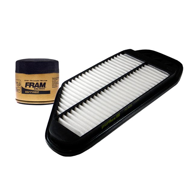 Kit De Filtro de Aire y Filtro de Aceite Sintético 2 PIEZAS Compatible con Chevrolet Spark L4 1.2L DE 2011 A 2017