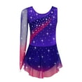 thumbnail image 4 of TTAO Girls Rhythmic Figure Skating Dress Ballet Dance Skirted Leotards Rhythmic Gymnastics Dancewear Purple 14, 4 of 7