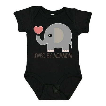 

Inktastic MomMom Grandma Loves Me Baby Outfit Gift Baby Boy or Baby Girl Bodysuit