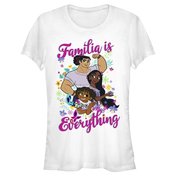 Junior's Encanto Mirabel Familia is Everything Graphic Tee White X Large