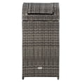 thumbnail image 5 of SAFAVIEH Serapis Contemporary Modern Outdoor Patio Trash Bin, Grey Brown, 5 of 14