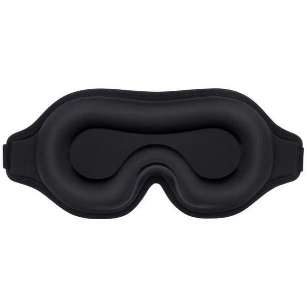 Máscara de noche para mujeres y hombres, máscara de dormir 3D para dormir de lado, máscara de ojos opaca de seda para dormir con banda ajustable para viajes de yoga Sincero Electrónica