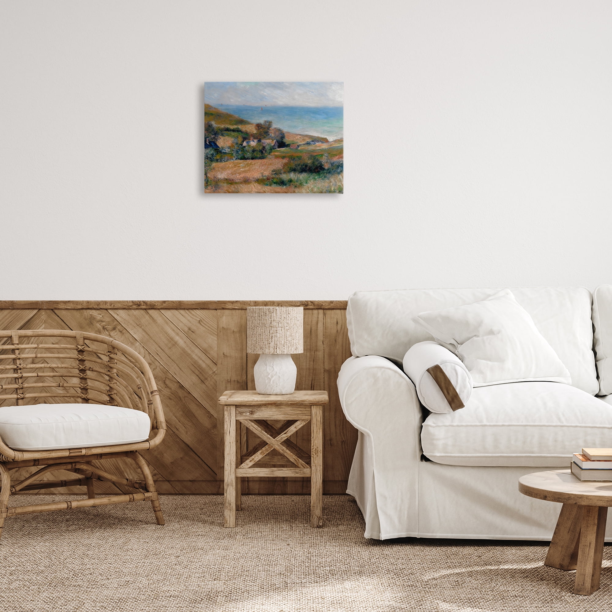 View Of The Seacoast Renoir Canvas Wall Art, design by Pierre-Auguste Renoir