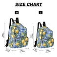 thumbnail image 2 of FORMRS Mini Backpack Purse for Women Travel Daypack Casual Shoulder Bag, Green Lemon Plaid, 2 of 7