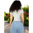 thumbnail image 3 of Player Mujer Texturizada Casual Stretch Blusa Dama Top, 3 of 5