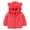 Watermelon Red, variant on GYRATEDREAM Toddler Girls Boys Hooded Fleece Jacket Baby Bear Ears Zip Up Solid Color Outwear Coat with Pockets Kids Fall Winter Clothes Ginger for 1-7Y