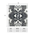 thumbnail image 4 of Picia Artistic Black White Peacocks Magnetic Mailbox Cover Standard Size-21x18 in, 4 of 9