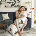 thumbnail image 5 of Long Body Pillow Cover - Soft & Breathable, Hidden Zipper, 20"x54", Cute Farm Eggs & Chickens Print - Perfect Gift for Farmhouse Lovers, Side Sleepers, Rustic Home Decor, 5 of 7