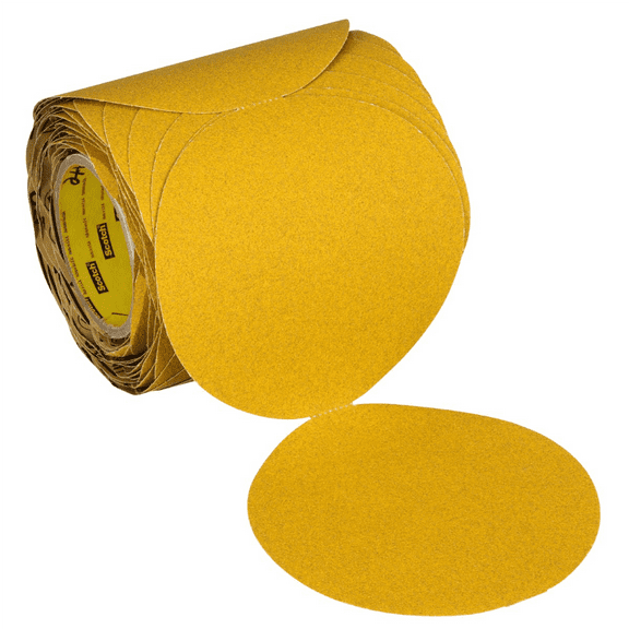 3M  Stikit Gold Abrasive Disc Roll 09311, 80D, 6-inch (150mm), No Hole