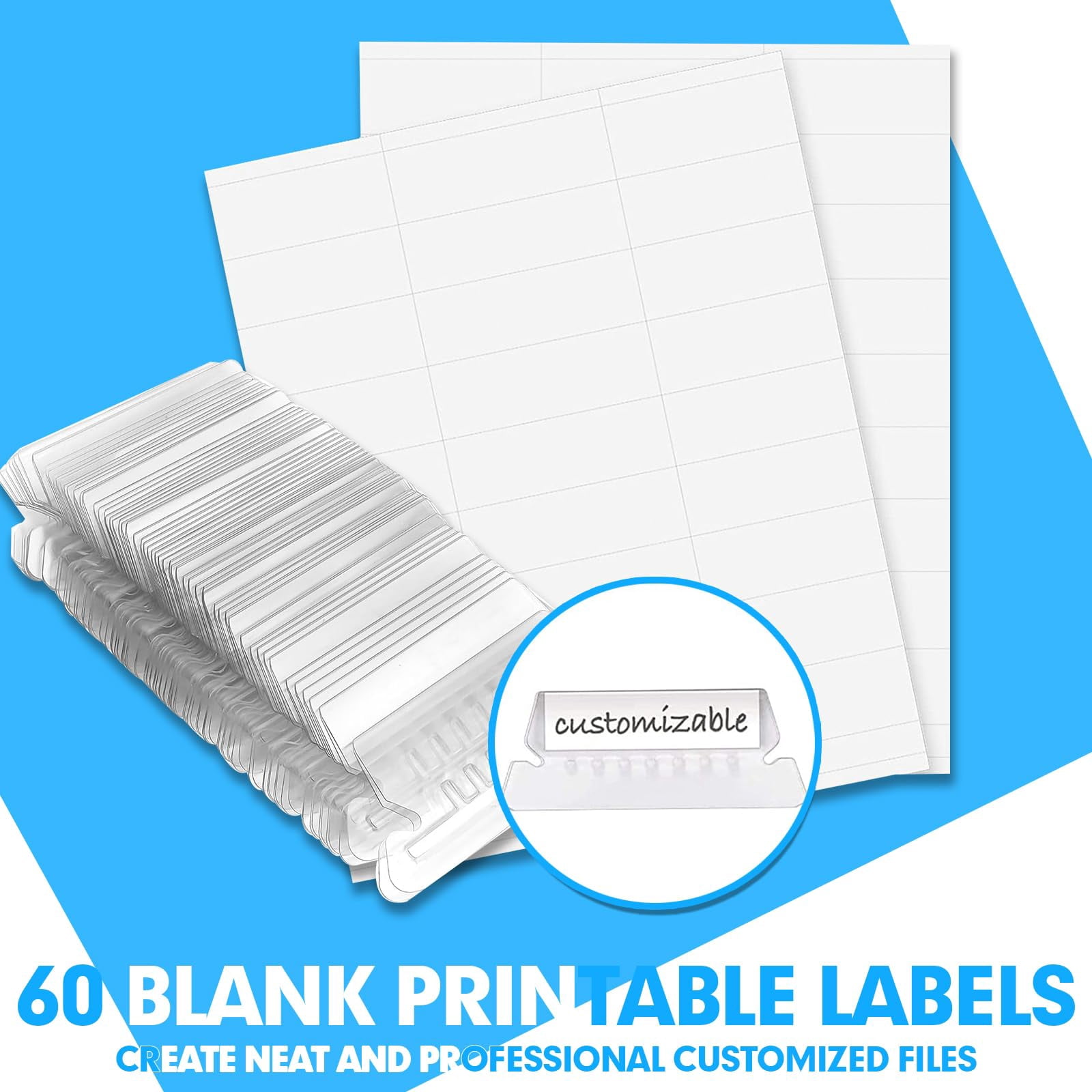 Extra Capacity Hanging File Folders  60 Pack Reinforced Letter Size With Heavy Duty 3 Inch Expansion Designed For Bulky Files Charts 12 Assorted Colors