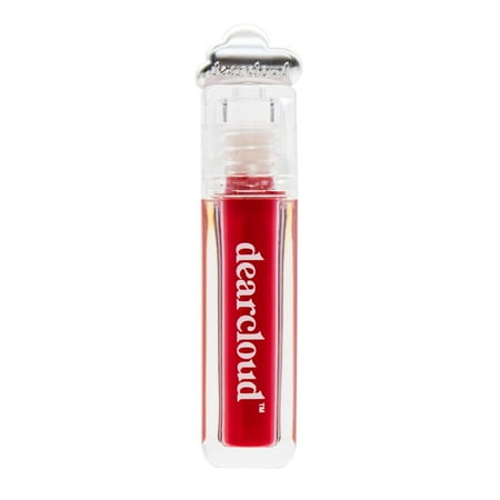dearcloud Color Crush Lip Tint – Lip Gloss for Women – Tinted Lip Balm with Squalane – Poppie (0.13 oz)