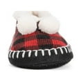 thumbnail image 3 of MUK LUKS Women's Ballerina Slippers, Red/Black, S/M (8-10), 3 of 4