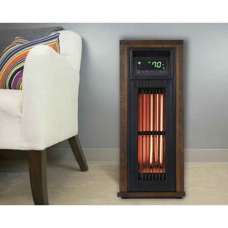 Lifesmart - 23 Inch Tower Heater with Oscillation - Brown