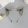 thumbnail image 3 of CSChome Hair Hoop Handmade Simulation Fox Ears Hair Band Movable Ears Hair Hoop Plush Ear Headband Headdress Props, 3 of 7