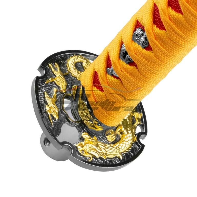 Samurai Sword Orange Red Shift Knob Shifter Alloy Katana Adapters