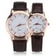 thumbnail image 2 of GOOHOCHY 2 relojes de cuarzo elegantes y modernos, sencillos y casuales, regalo para parejas (marrón para hombre y marrón para mujer)., 2 of 8