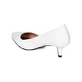 thumbnail image 3 of Qupid CD21 Women Leatherette Pointy Toe Kitten Low Heel Pump, 3 of 5