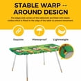 thumbnail image 4 of St. Patrick's Day Table Cloths for 8 Foot Rectangle Tables, Funny Gnomes Beer Gold Coin Shamrock Green Patio Waterproof Elastic Fitted Tablecloths, Washable Rectangular Table Cover for Camping, 4 of 8