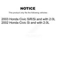 thumbnail image 2 of CMX Front Rear Disc Brake Caliper Rotors and Ceramic Pads Kit (10Pc) for Car Honda Civic KC8-101066C, 2 of 11