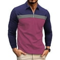 thumbnail image 1 of Ceisia Men Color Block Long Sleeve Zipper Casual Daily Outdoor Versatile Gift Fashion Athletic Top, 1 of 9