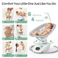 thumbnail image 4 of Momcozy CocoSway 3D-Motion Baby Swing for Infants to Toddlers, 6 Motion Modes & 4 Speeds, 180° Rotating Seat, 8 Preset Lullabies, 4 of 12