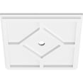 thumbnail image 4 of Ekena Millwork CMP12EY-01000 12 in. OD x 1 in. ID Square Embry Architectural Grade PVC Contemporary Ceiling Medallion, 4 of 4