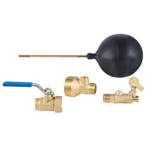 Kit de Accesorios de latón Iusa para tinaco dorado