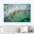 thumbnail image 2 of wall26 Canvas Print Wall Art Teal Blue White Gemstone Crystal Landscape Nature Wilderness Digital Art Realism Stylish Zen Chic Decorative Close Up Colorful for Living Room, Bedroom, Office - 32", 2 of 5