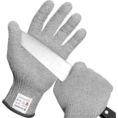 

Schwer SlicePro ANSI A9 Cut Resistant Gloves Food Grade Reliable Cutting Gloves Mandoline Gloves for Kitchen Meat Cutting Oyster Shucking Fish Fillet Processing Wood Working AR1501 M