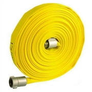 ZoroSelect Fire Hose, 1in.x100 ft., NST, Yellow, 300psi