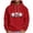 Red, variant on qelini Funny Hoodies for Men Christmas Long Sleeve Pullover Dwarf Print Drawstring Hooded Sweatshirts Holiday Tops