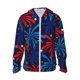 thumbnail image 1 of Fotbe Red White Blue Fireworks Chaqueta con Protección Solar UPF 50+ para Hombre y Mujer, Camisa con Capucha y Bolsillos-Large, 1 of 7