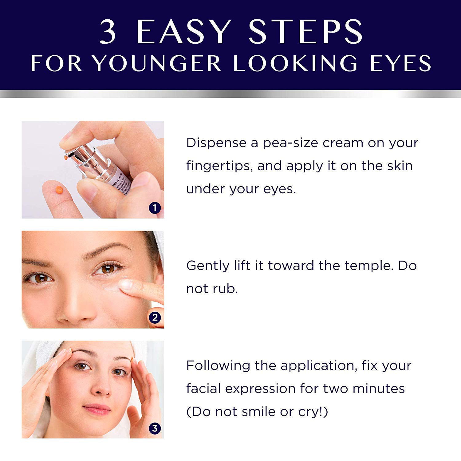 Rapid Reduction Eye Cream Visibly and Instantly Reduces Wrinkles UnderEye  Bags Dark Circles in 120 Seconds Hydrates  Lifts Skin 10ml  Walmartcom