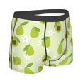 thumbnail image 4 of Uemuo Avocado With Leaf And Flower Pattern Men's Boxer Briefs,Trunk Anti-Chafing,Comfortable, Durable, and Stylish Underwear-Large, 4 of 9