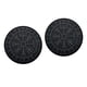 thumbnail image 4 of Parche de brújula vikinga de PVC de 2 piezas con velcro para vaqueros, chaquetas y sombreros. negro y gris, 4 of 9