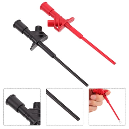 COSMOBETTY 2Pcs Multimeter Test Clip High Voltage Probes for Technicians Nylon and Brass 15.5X4.5cm