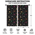 thumbnail image 2 of Blackout Kids Curtains,Colorful Dinosaurs Geometric Shapes Pattern Childrens Insulated Curtains Set Of 2,Bedroom Essentials,Toddler Room Decor 42"x84", 2 of 5