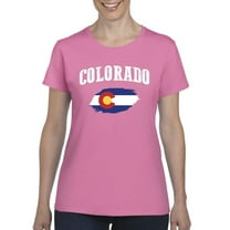 NIB - Women's T-Shirt Short Sleeve, up to Women Size 3XL - Colorado Flag