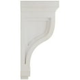 thumbnail image 3 of Ekena Millwork 4 3/4"W x 5"D x 10"H Traditional Recessed Wood Vintage Decor Corbel, Chalk Dust White, 3 of 6