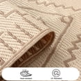 thumbnail image 6 of Lahome Lightweight & Waterproof Outdoor Rug 8x10 - Large Reversible Plastic Straw Mat for RV, Beach, Picnic, Camping, Backyard, Balcony, Beige & Brown, 6 of 9