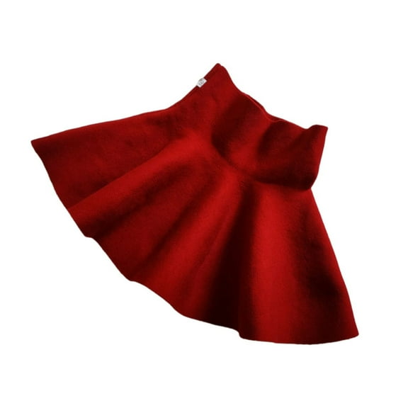 GYRATEDREAM Toddler Baby Girls Skirts Skorts Kids Elastic High Waist Flared Plain Pleated Skirts Children Casual Skater Skirt for 2-8 Years
