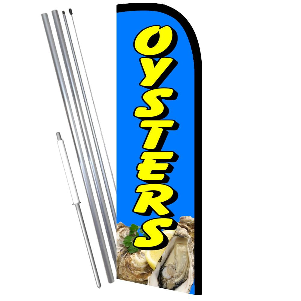 - Style 3 13.5ft Feather Banner Double-Sided, Poles and Spike Base Included Sushi - Style 3 13.5ft Feather Banner Double-Sided, Poles and Spike Base Included Sushi
