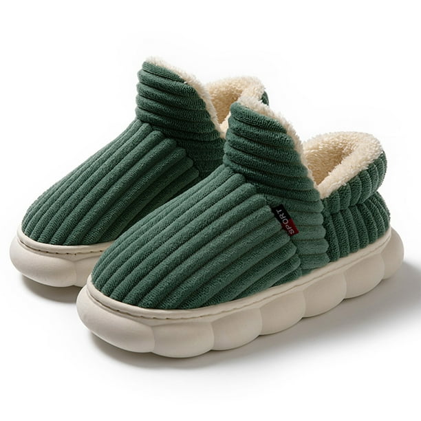 Pantuflas Esponjosas Botines Peludas Nube Zapatos Invierno Acogedores Antideslizantes para El Hombres Y Mujeres