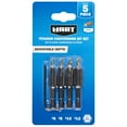 HART 5Count Assorted Titanium Countersink Bit Set