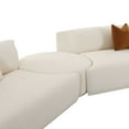 thumbnail image 6 of Fickle Cream Boucle 4-Piece Modular RAF Sectional, 6 of 9