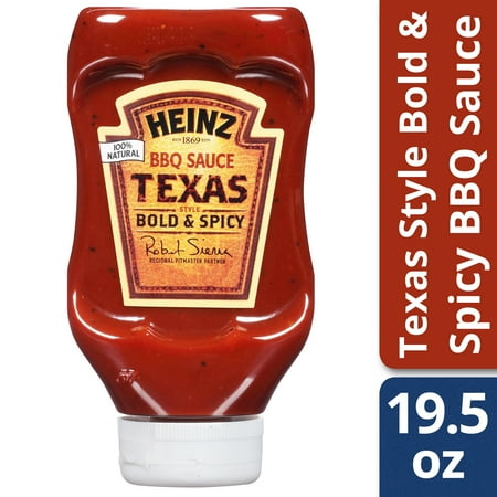 (3 Pack) Heinz Texas Style Bold & Spicy BBQ Sauce, 19.5 oz (Best Store Bought Low Carb Barbecue Sauce)