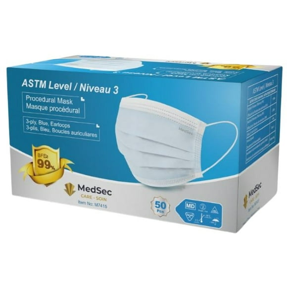 ASTM Level 3 Mask in blue - 2 x 50pcs/box