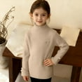 thumbnail image 1 of Cowsor Toddler Baby Boys Girls Knit Sweaters Turtleneck High Collar Fall Winter Soft Warm Sweater Pullover Tops, 1 of 6