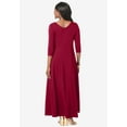 thumbnail image 2 of Jessica London Women's Plus Size Double-V Maxi Dress, 2 of 3